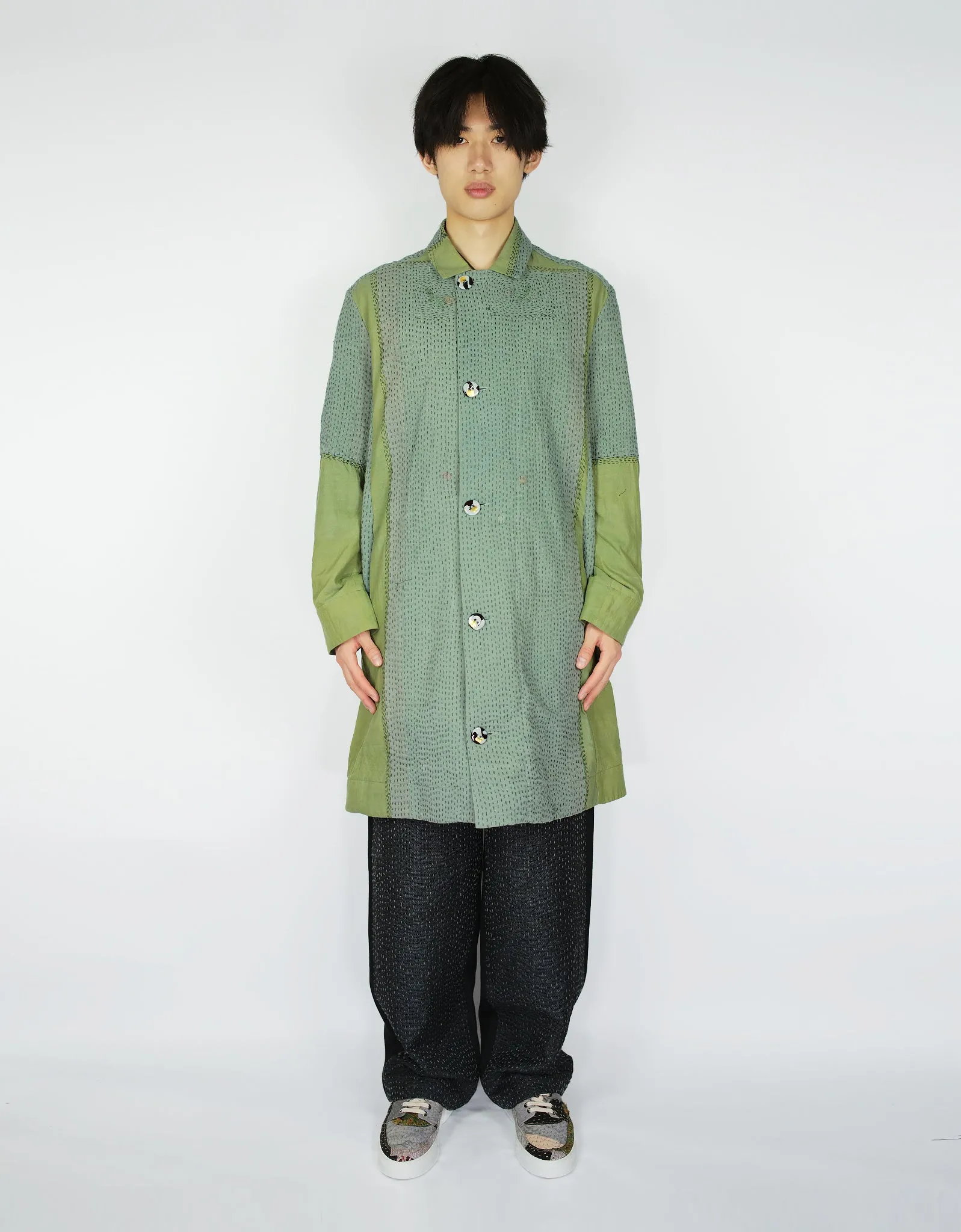 1940s Silk Kimono Duster Coat sold by By Walid