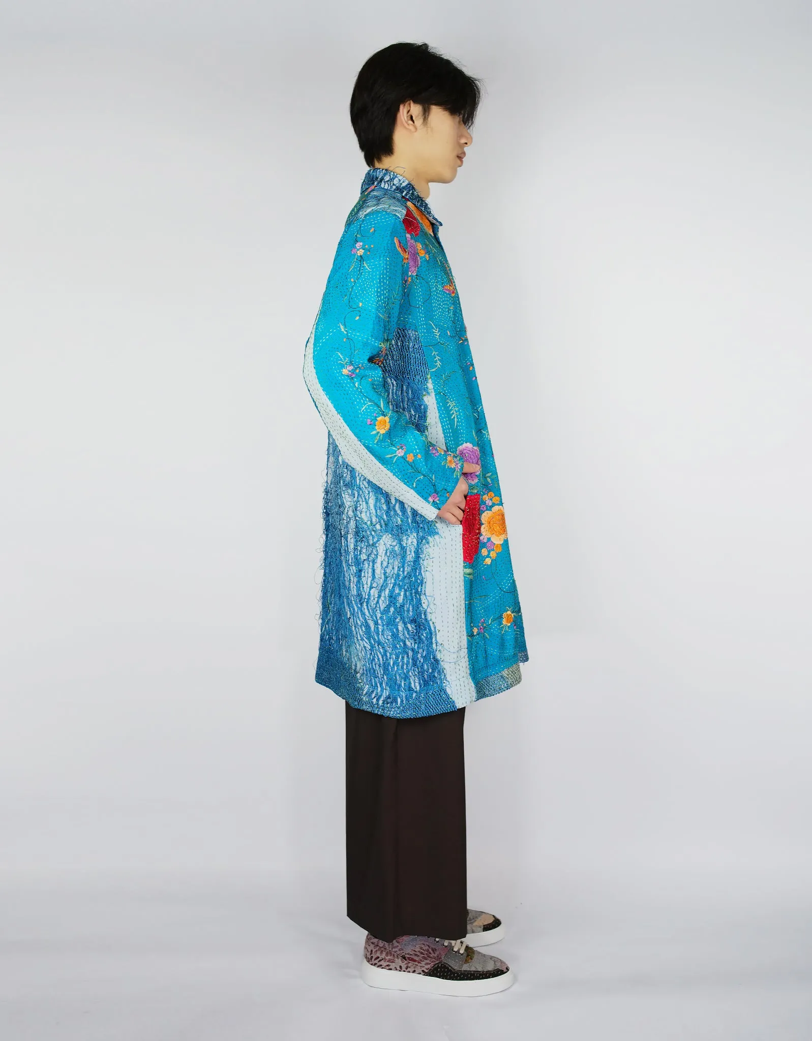1920s Silk Piano Shawl Duster Coat sold by By Walid