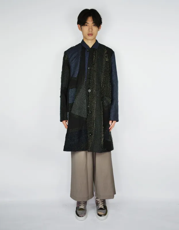 Fine Woollen & Silk Offcuts Duster Coat sold by By Walid