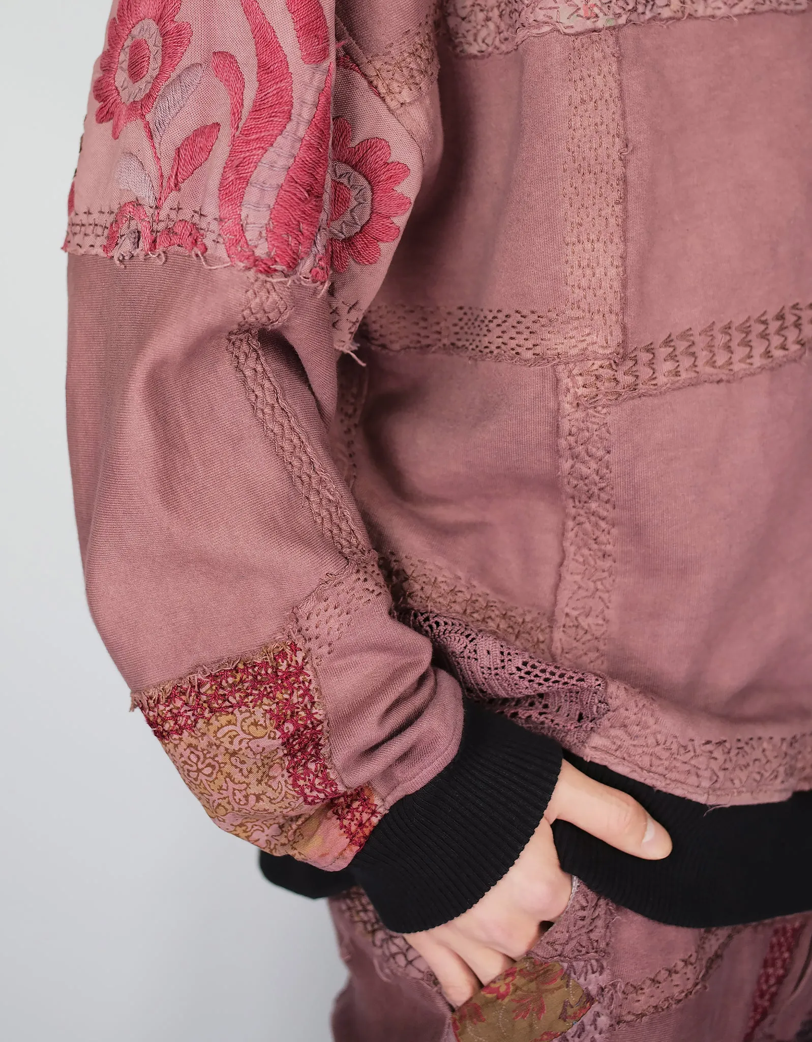 1920s Patchwork Chuck Crew Neck sold by By Walid product image thumbnail 2