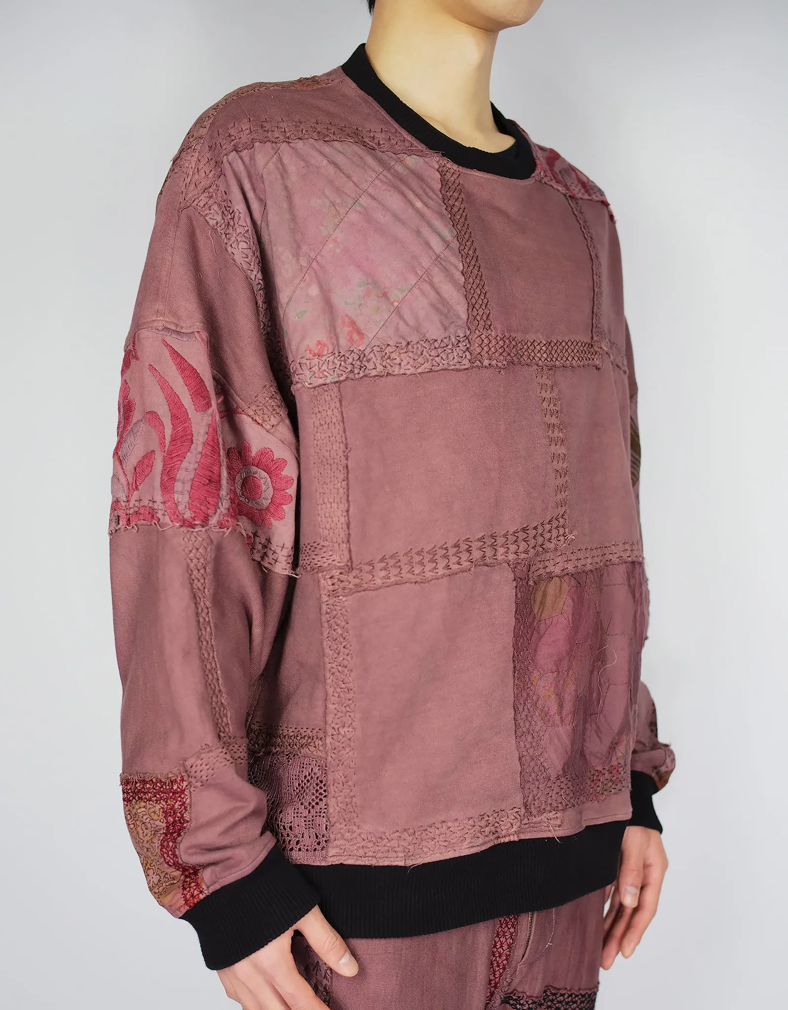 1920s Patchwork Chuck Crew Neck sold by By Walid product image thumbnail 3