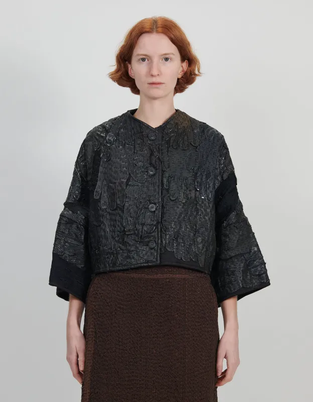 19th Century Leather Gloves Bella Jacket made by By Walid