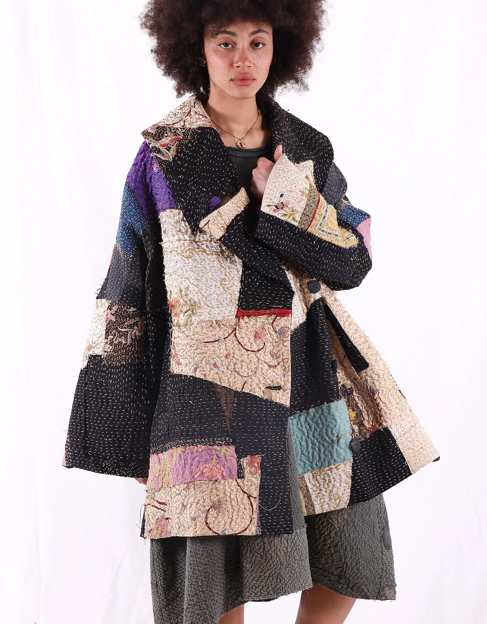 19th Century Chinese Silk Inga Coat sold by By Walid product image thumbnail 2