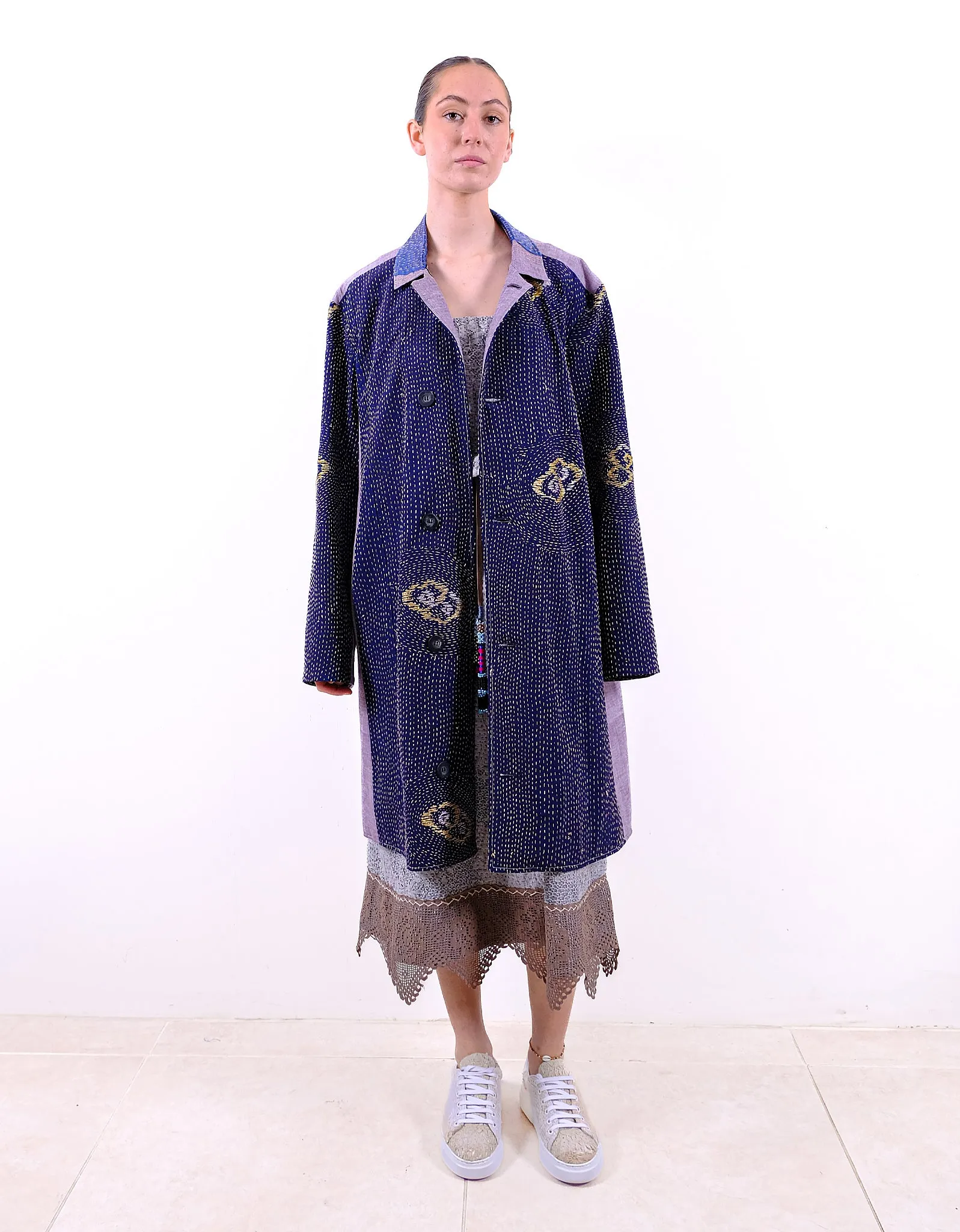 1920s Embroidered Kimono Rufus Coat sold by By Walid