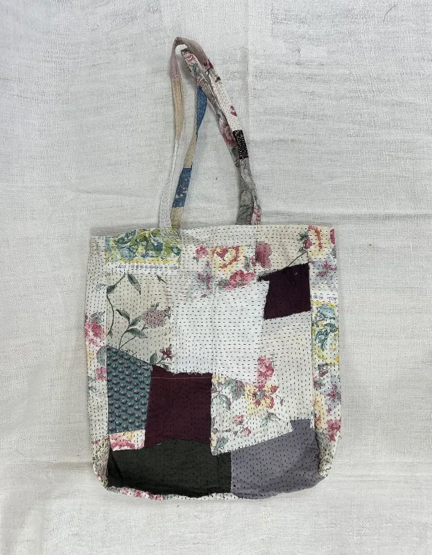 Vintage Cotton Patchwork Tote Bag sold by By Walid