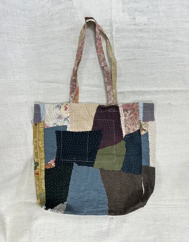 Vintage Cotton Patchwork Tote Bag sold by By Walid