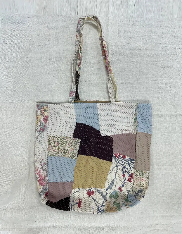 Vintage Cotton Patchwork Tote Bag sold by By Walid