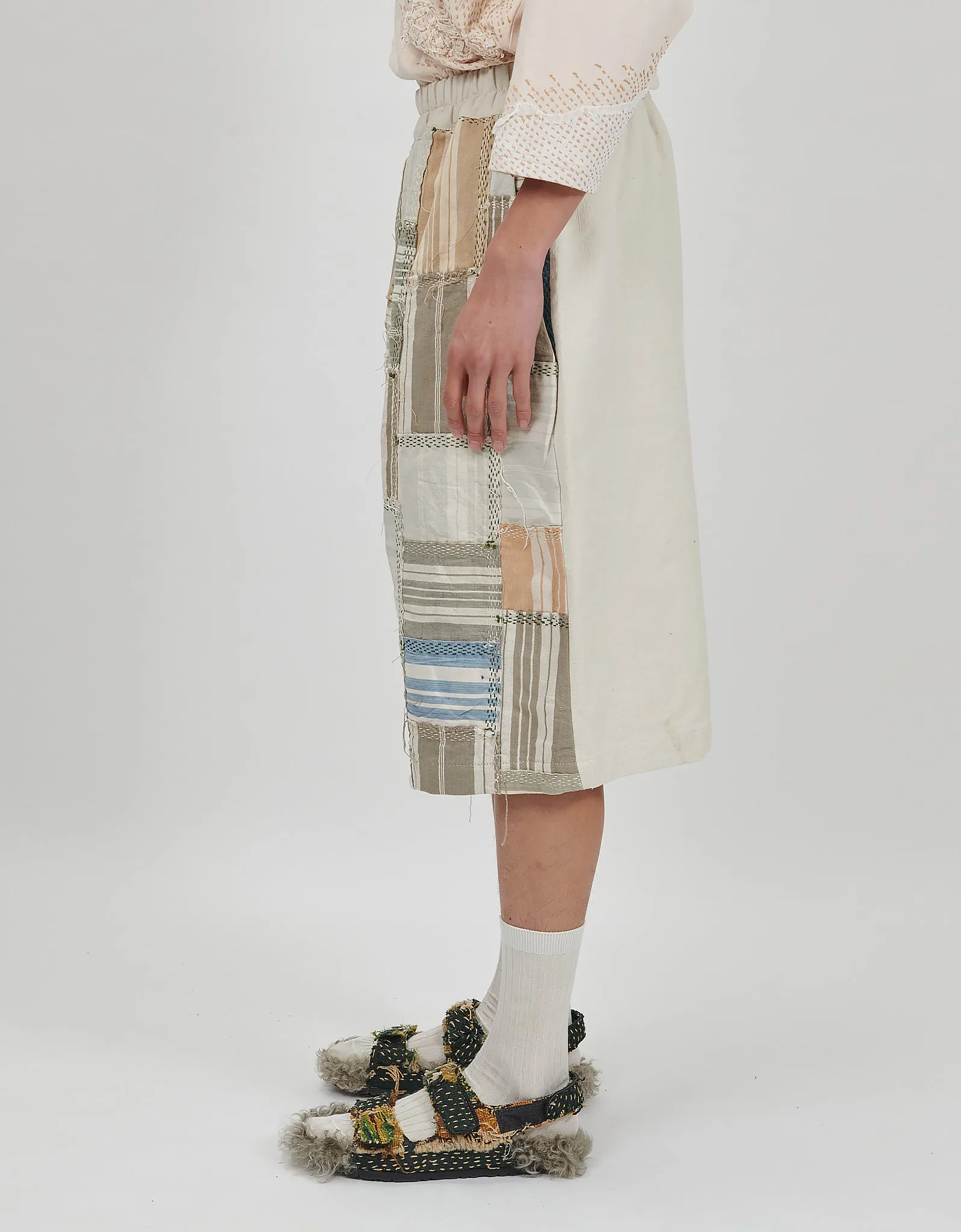 19th Century French Ticking Bermuda Shorts sold by By Walid product image thumbnail 5