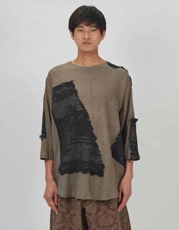 19th Century Lace & Cotton Connor Top sold by By Walid