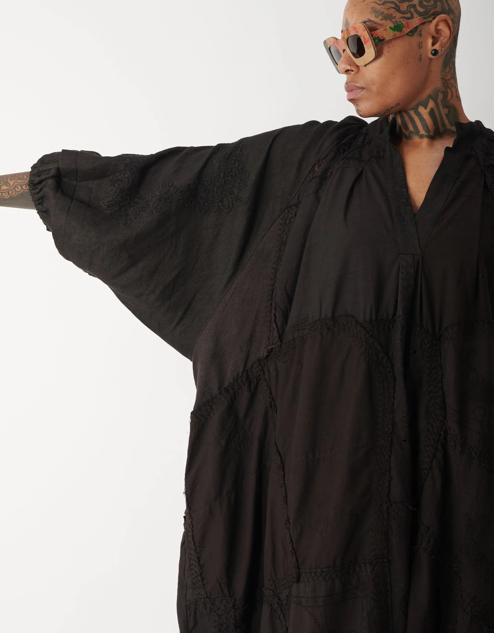 1920s Embroidered Linen Doris Dress sold by By Walid product image thumbnail 2
