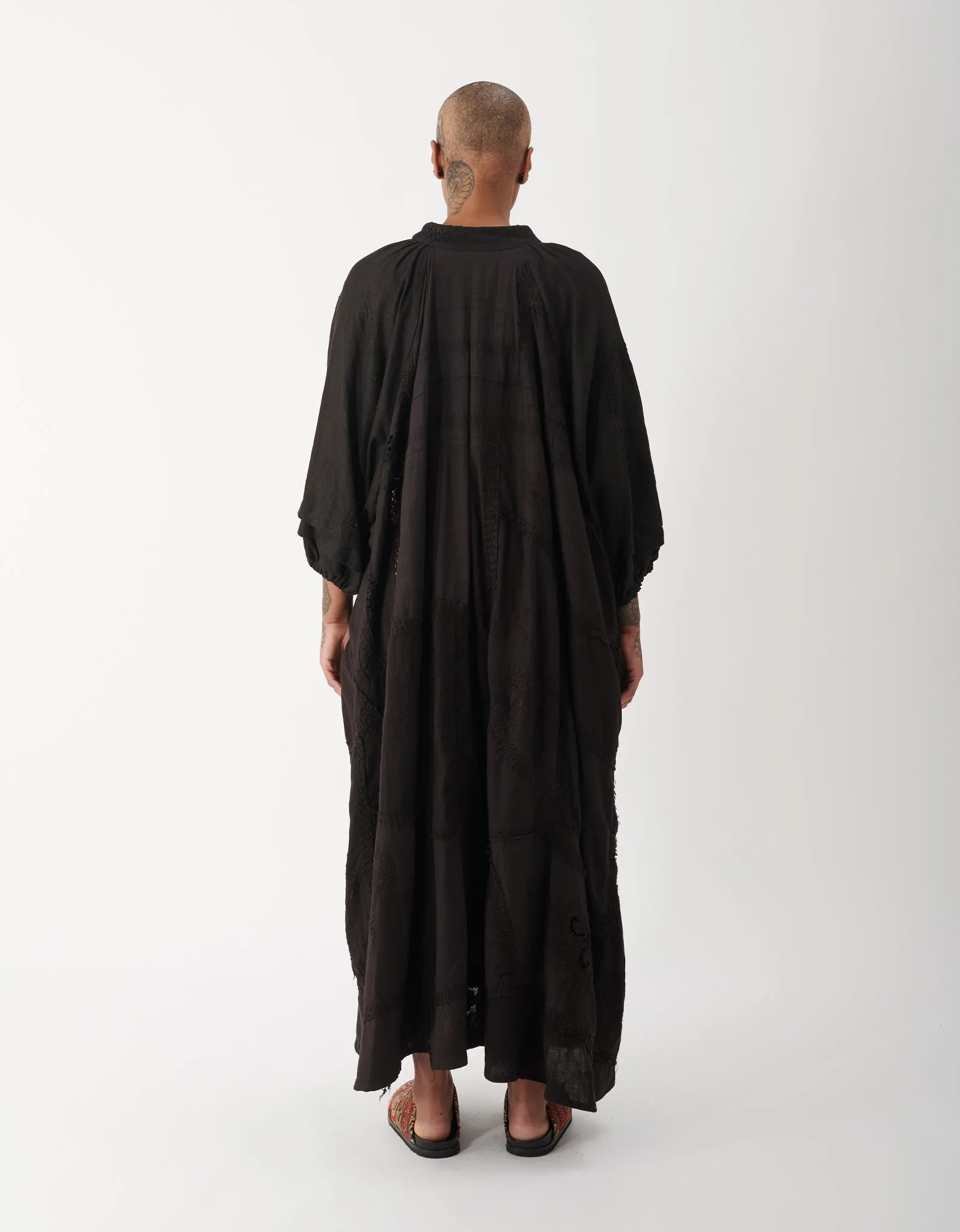 1920s Embroidered Linen Doris Dress sold by By Walid product image thumbnail 3
