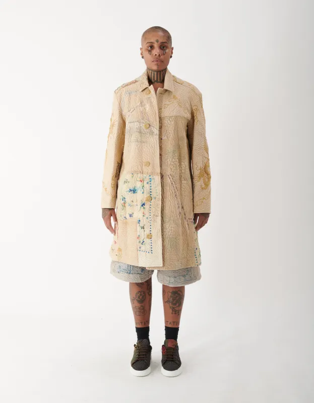 19th Century Silk Embroidered Rufus Coat sold by By Walid
