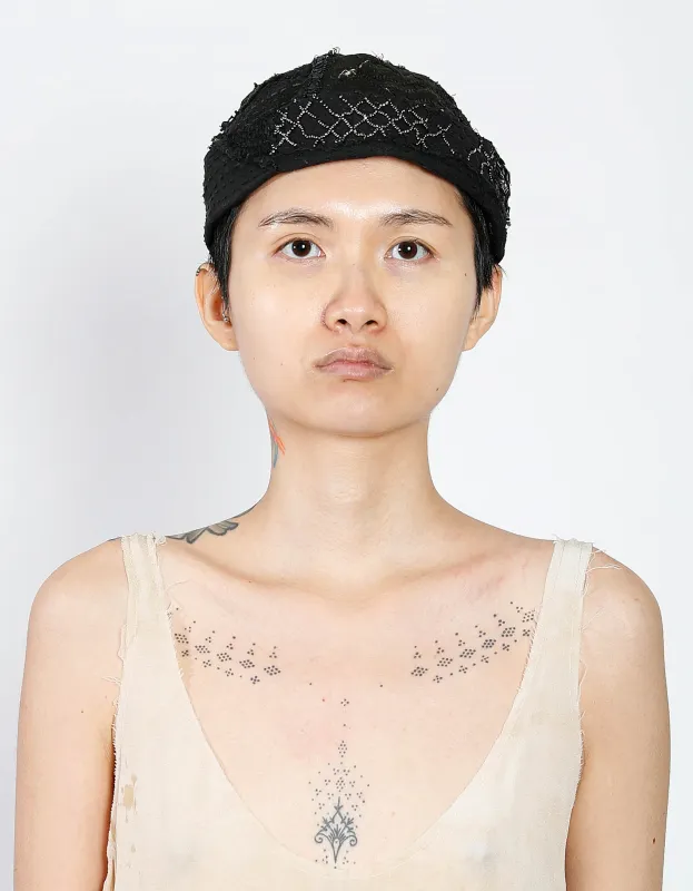 19th Century Beading & Silk Emperor Hat sold by By Walid