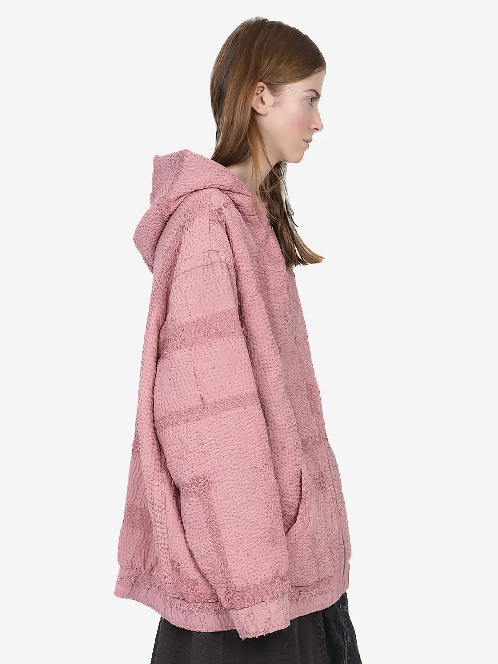 Wadded Venetian Backed Lace Zip Hoodie sold by By Walid product image thumbnail 3