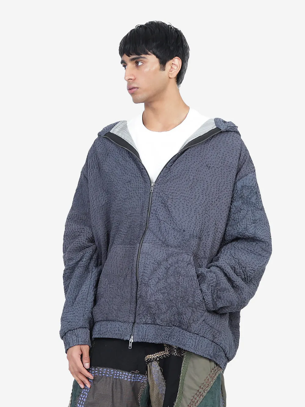 Wadded Venetian Backed Lace Zip Hoodie sold by By Walid product image thumbnail 2