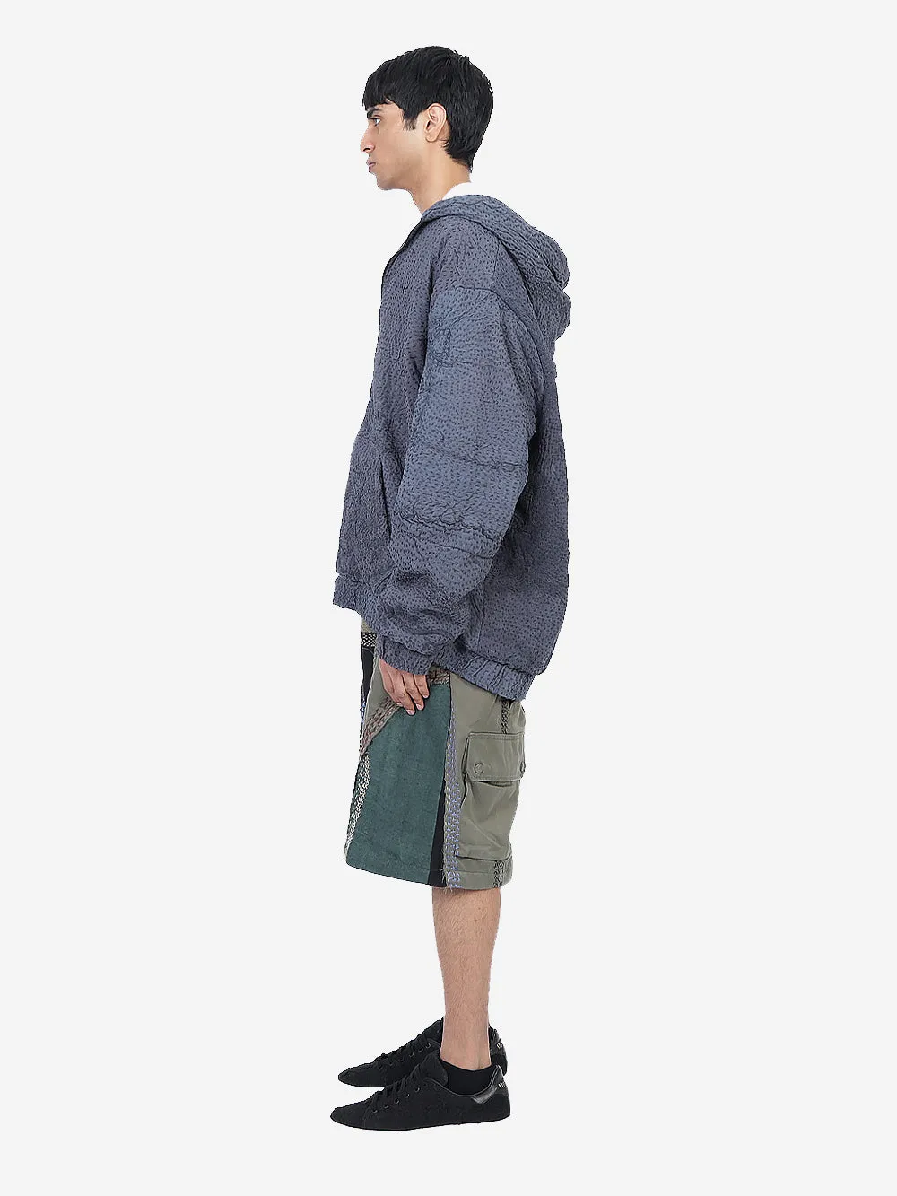 Wadded Venetian Backed Lace Zip Hoodie sold by By Walid product image thumbnail 4