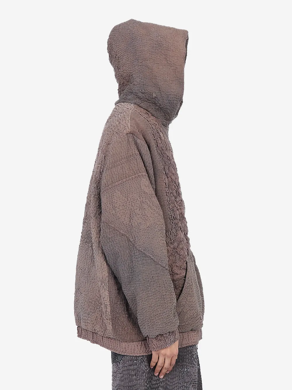 Wadded Venetian Backed Lace Zip Hoodie sold by By Walid product image thumbnail 3