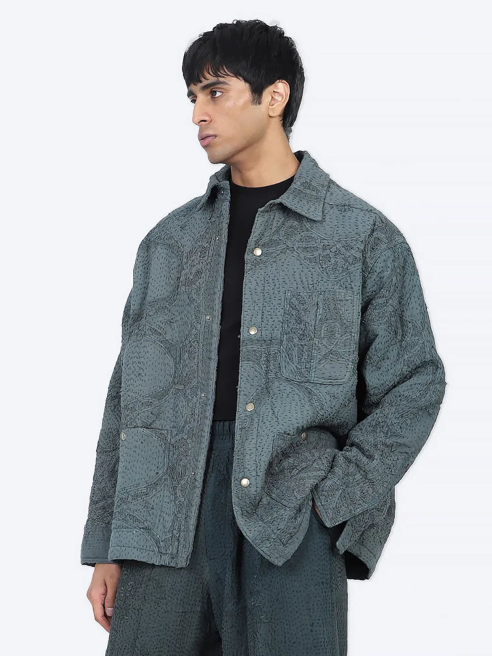Wadded Venetian Backed Lace Rain Jacket sold by By Walid