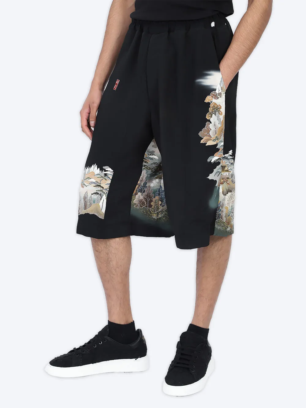 Tomesode Silk Kimono Bermudas sold by By Walid