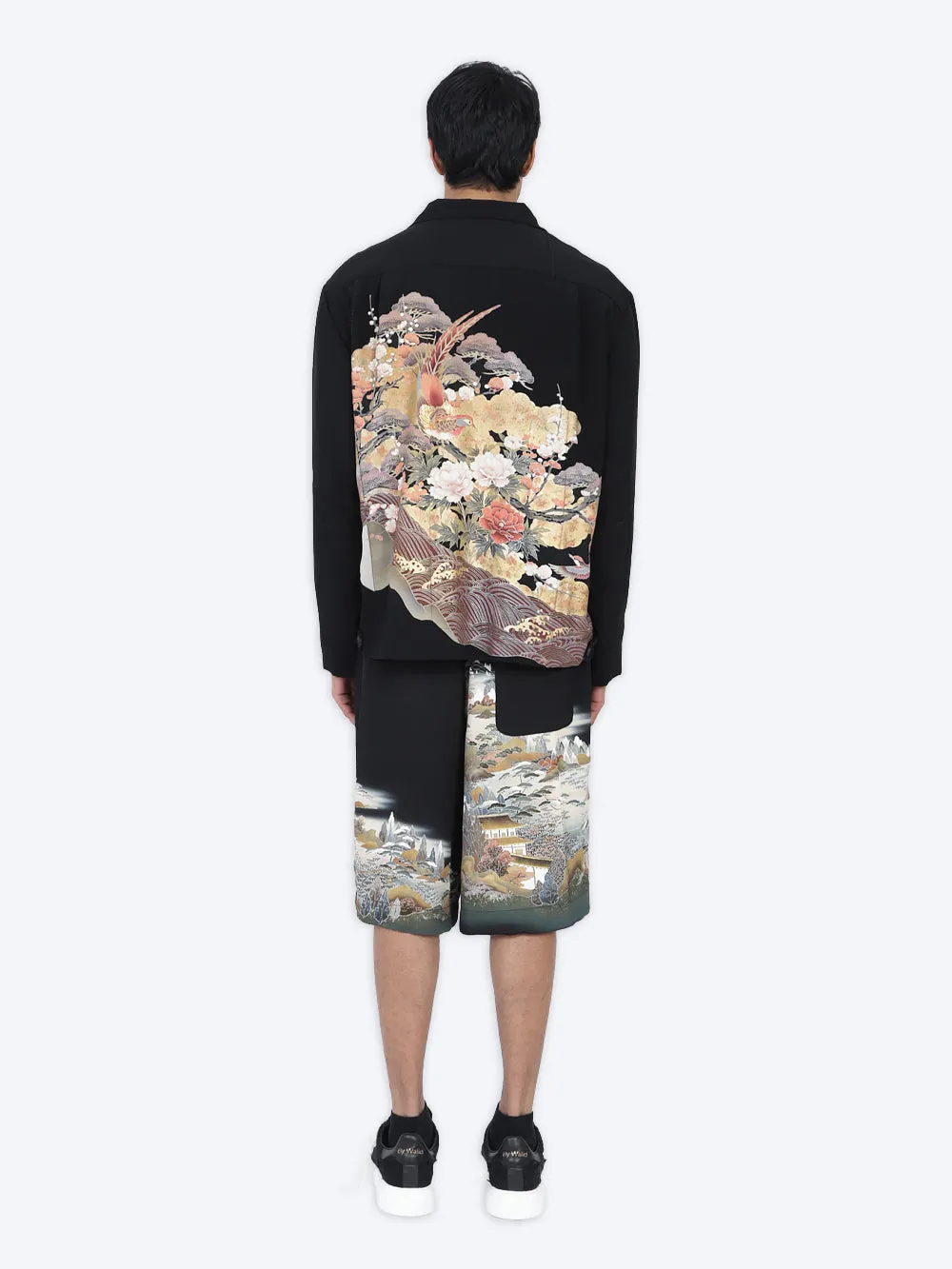 Tomesode Silk Kimono Bermudas sold by By Walid product image thumbnail 4