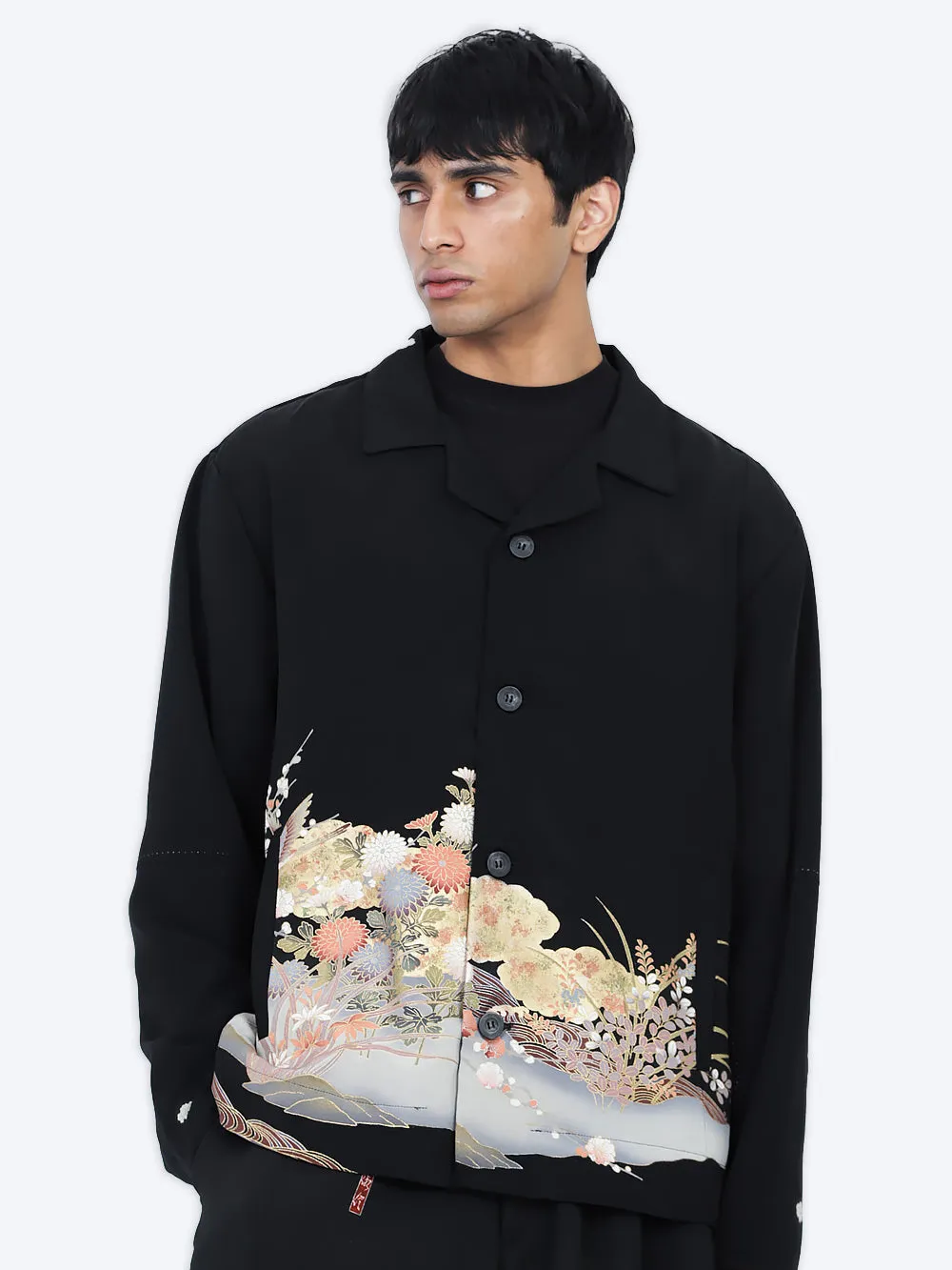 Tomesode Silk Kimono Jono Jacket sold by By Walid