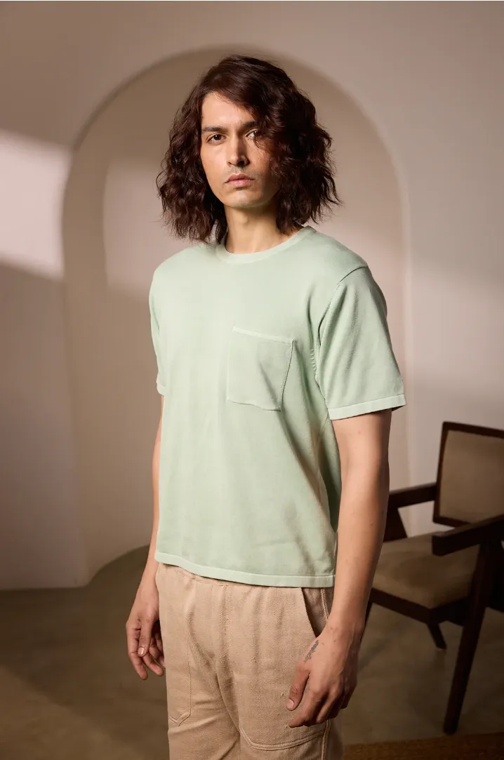 Yogi S/S Pocket Knit Tee - MINT sold by Ace Rivington product image thumbnail 2