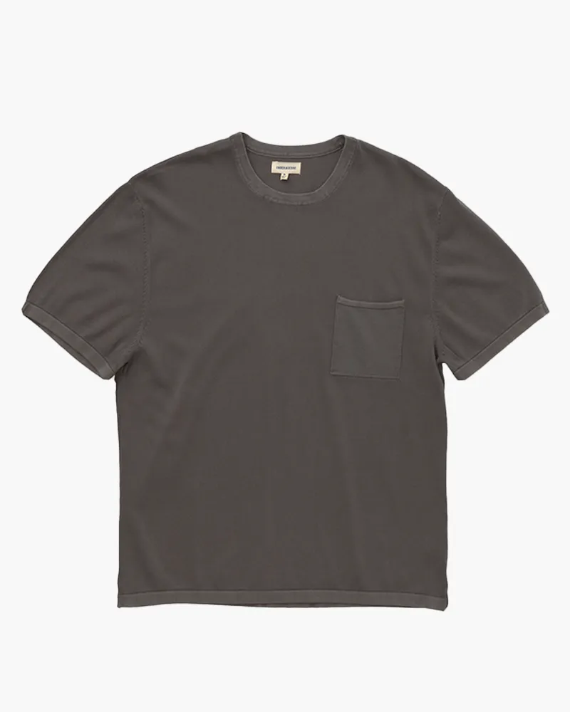 Yogi S/S Pocket Knit Tee - CHARCOAL sold by Ace Rivington