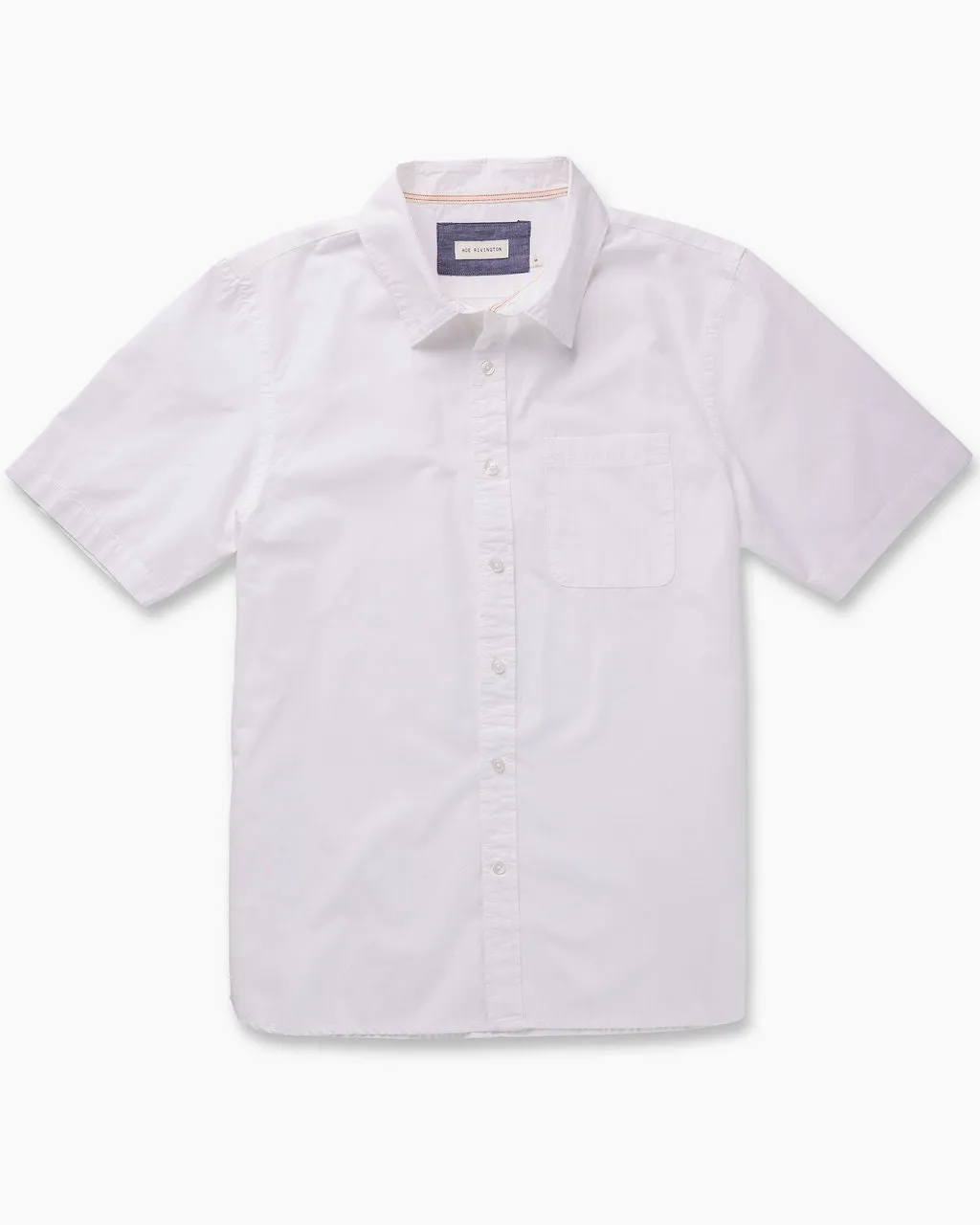 S/S Tailored Shirt Compact Poplin - White Rinse sold by Ace Rivington