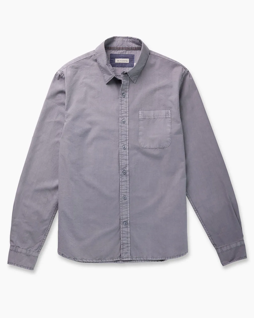 L/S Tailored Shirt - Compact Poplin - Slate Vintage sold by Ace Rivington product image thumbnail 2
