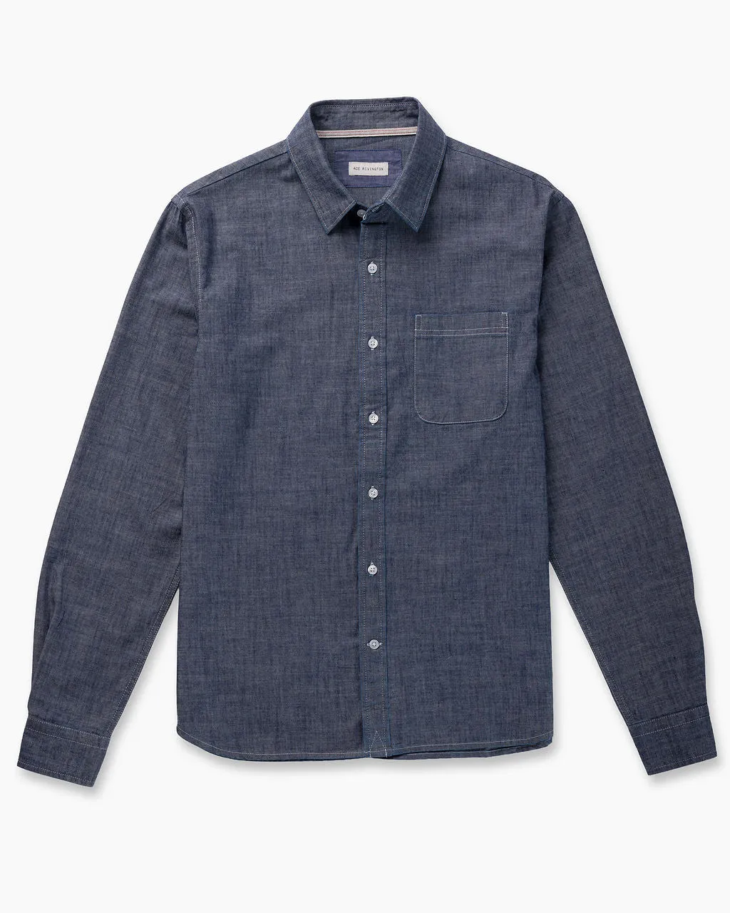 L/S Tailored Shirt Surplus Chambray 6oz - Indigo Rinse sold by Ace Rivington product image thumbnail 3