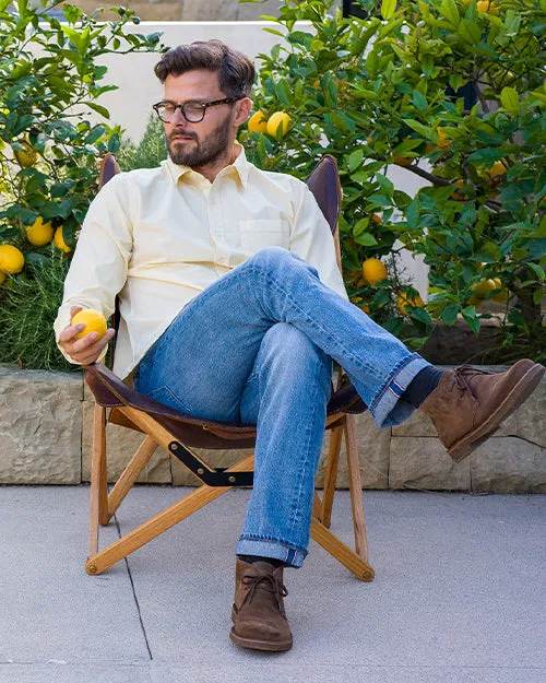 L/S Tailored Shirt - Compact Poplin - Parchment Vintage sold by Ace Rivington product image thumbnail 2