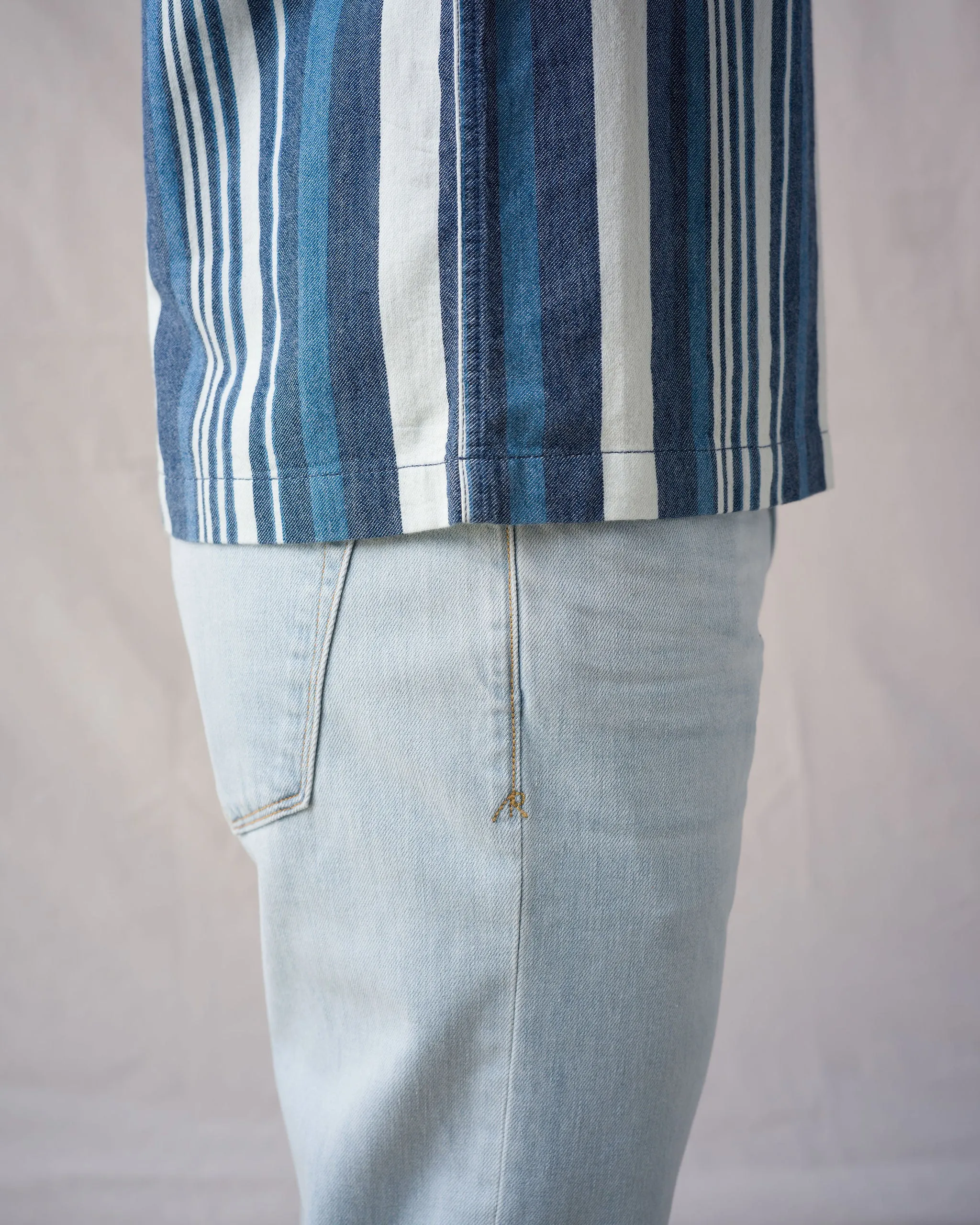 Weekend Shirt River Stripe - Soft Rinse sold by Ace Rivington product image thumbnail 3