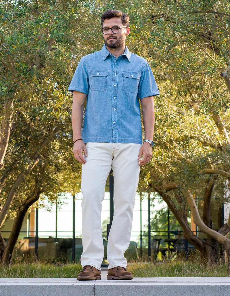 Weekend Shirt Surplus Chambray 6oz - Medium Indigo sold by Ace Rivington product image thumbnail 3