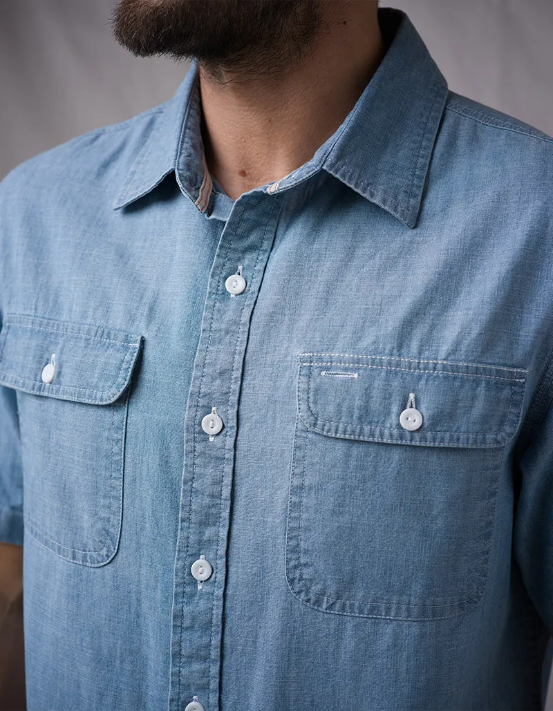 Weekend Shirt Surplus Chambray 6oz - Medium Indigo sold by Ace Rivington product image thumbnail 4