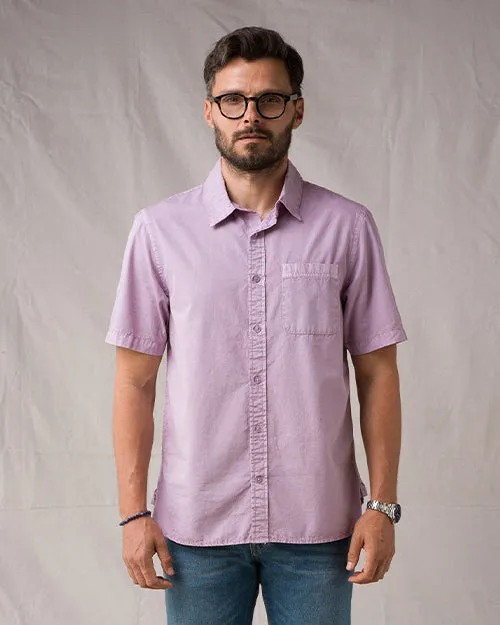 S/S Tailored Shirt Compact Poplin - Lavendar Vintage sold by Ace Rivington product image thumbnail 2