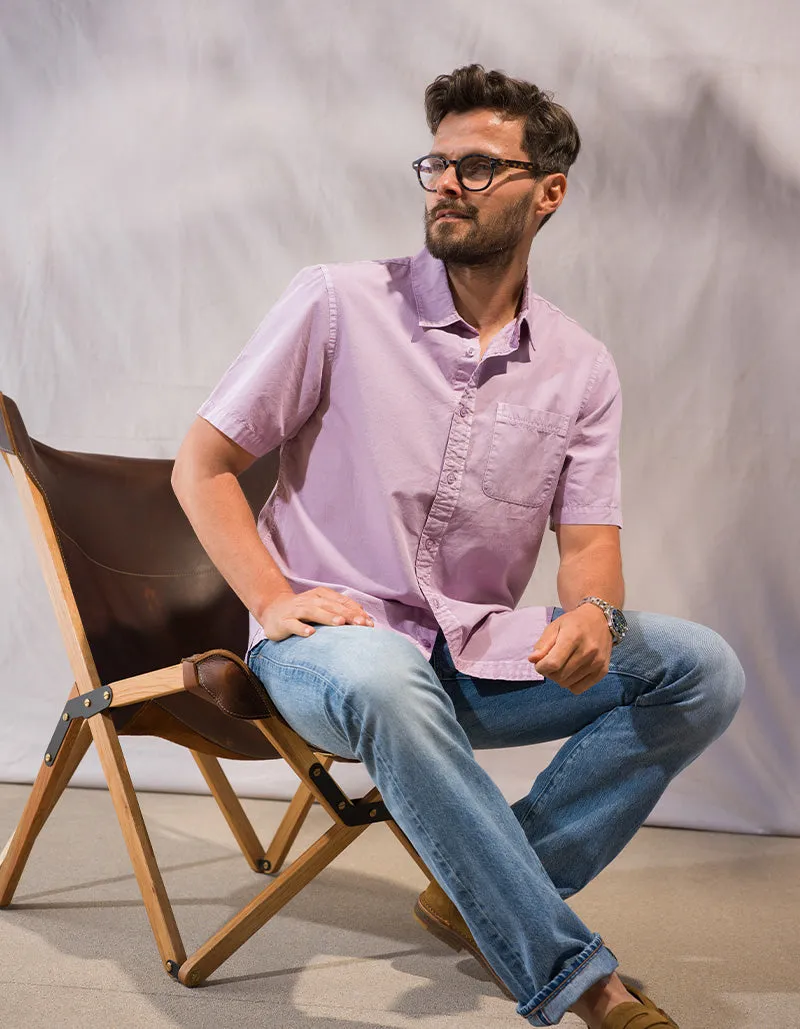 S/S Tailored Shirt Compact Poplin - Lavendar Vintage sold by Ace Rivington product image thumbnail 5