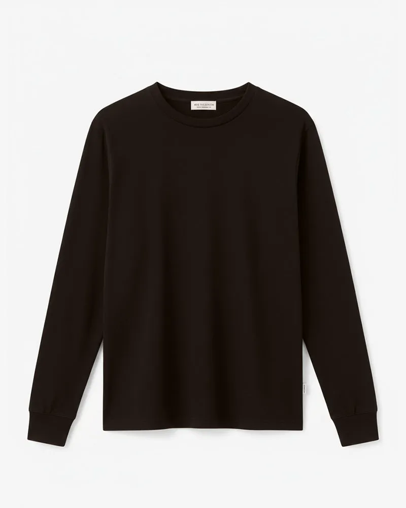 Super Soft "Supima" Cotton Long Sleeve Tee - Black sold by Ace Rivington