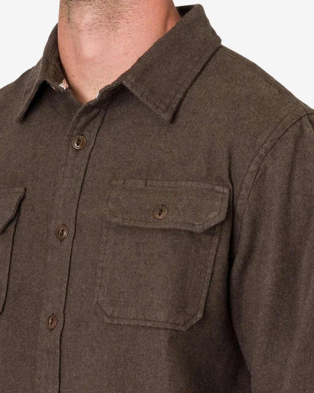 Short H1 - Winter Flannel - Utility Shirt - Cedar sold by Ace Rivington product image thumbnail 5