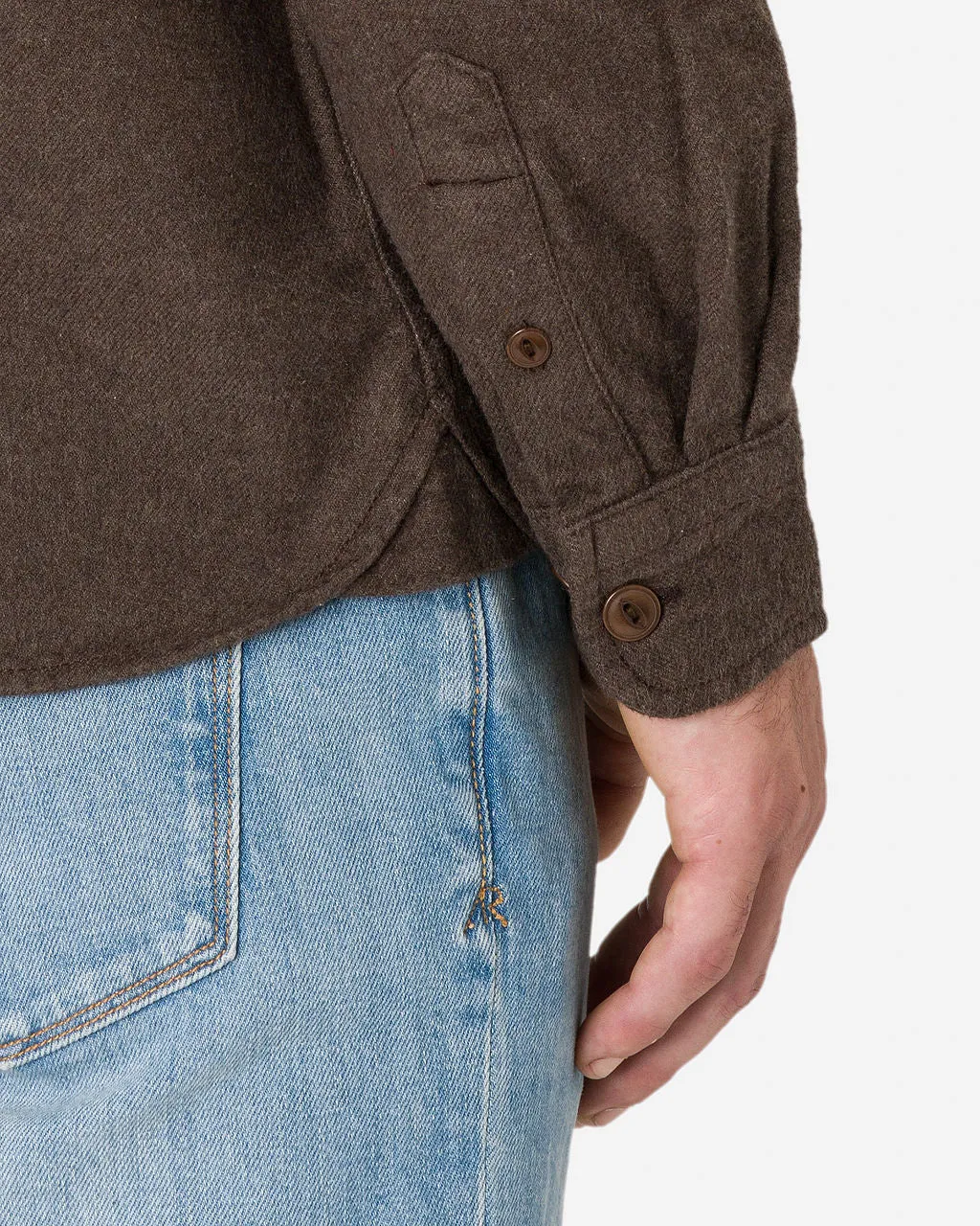 Short H1 - Winter Flannel - Utility Shirt - Cedar sold by Ace Rivington product image thumbnail 4
