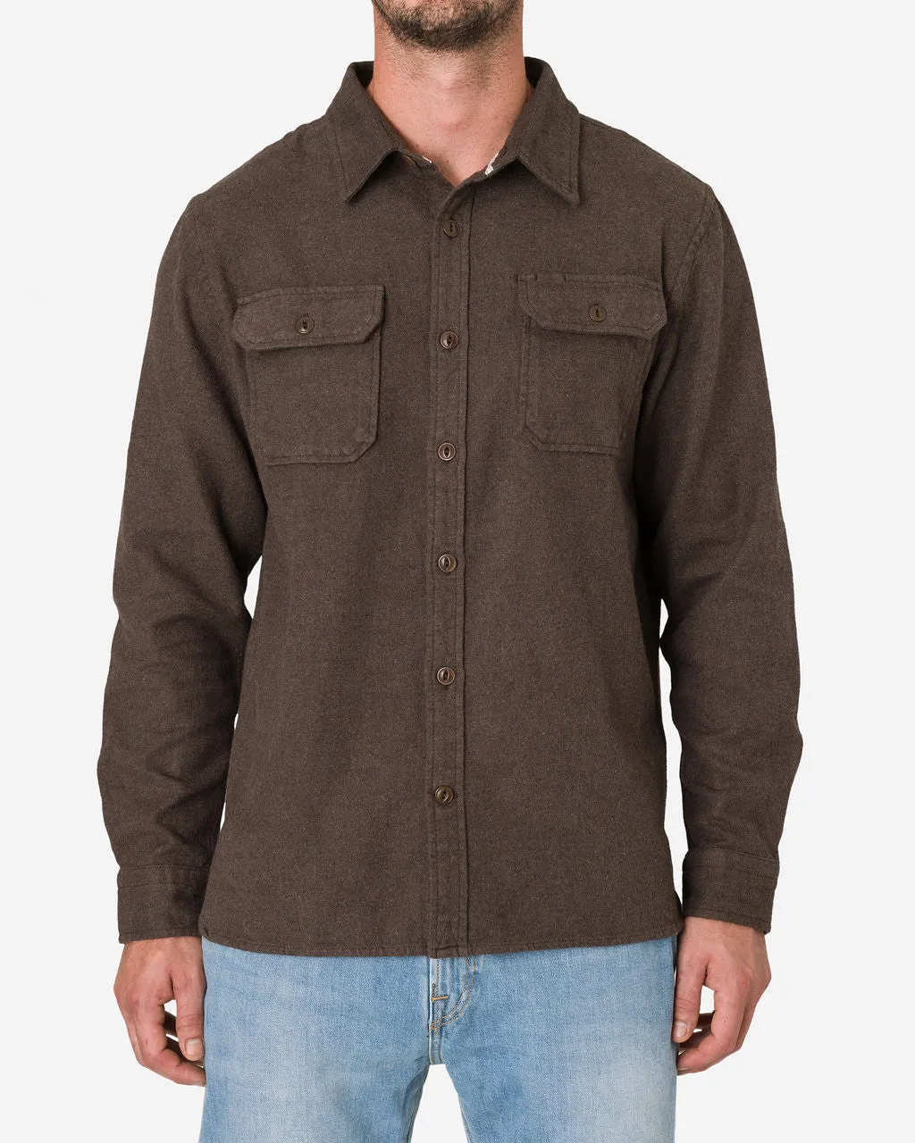 Short H1 - Winter Flannel - Utility Shirt - Cedar sold by Ace Rivington product image thumbnail 2