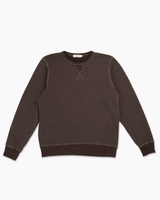 Vintage Crewneck Sweatshirt - Triblend Terry - Chocolate made by Ace Rivington