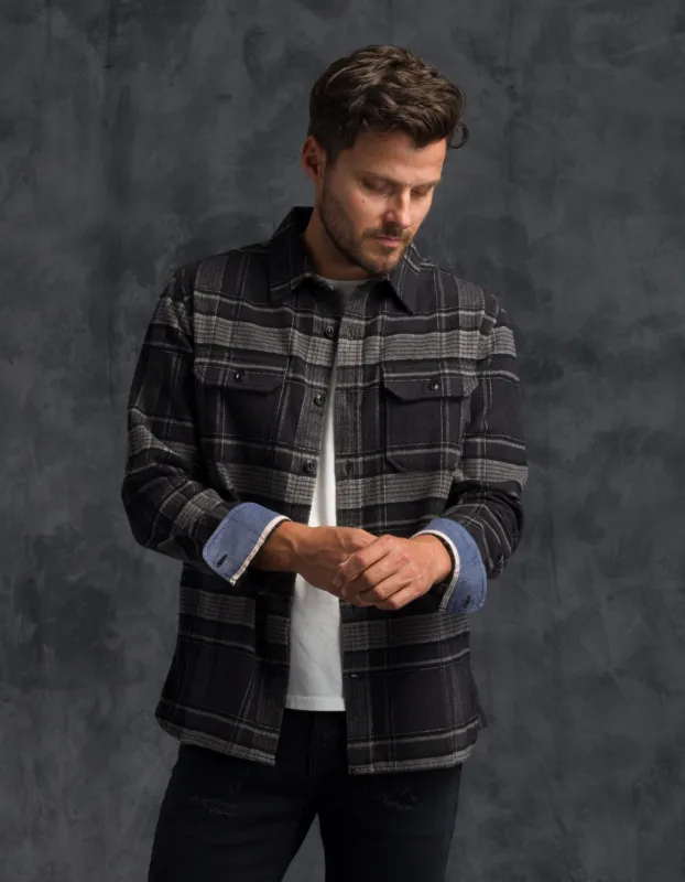 Winter Flannel - Utility Shirt - Stone&nbsp;Window made by Ace Rivington