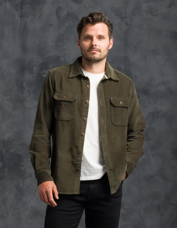 Corduroy - Utility Shirt - Hunter&nbsp;Green made by Ace Rivington