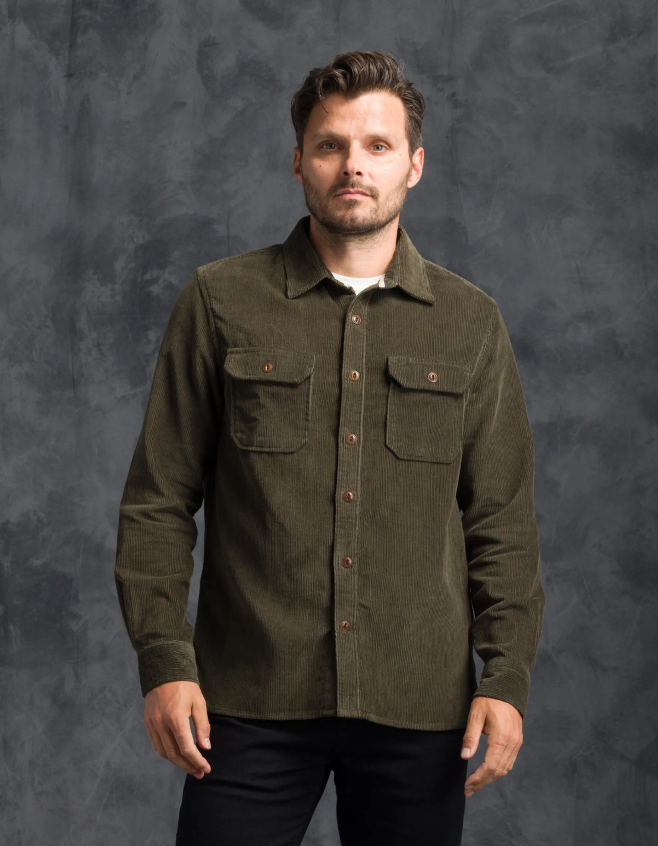 Corduroy - Utility Shirt - Hunter Green sold by Ace Rivington product image thumbnail 4