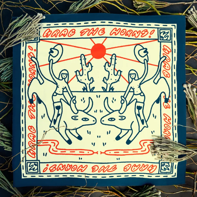 "Grab The Horns" made by Bandits Bandanas
