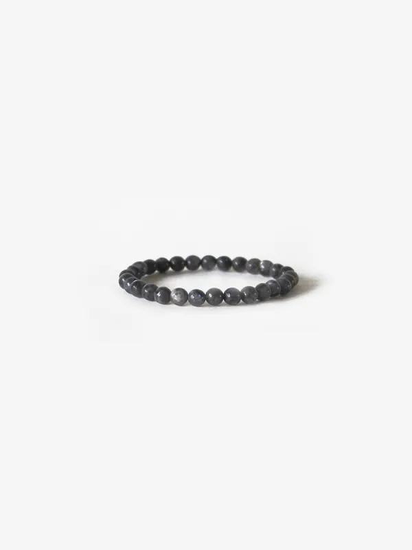 Earth Bracelet - Gray Larvikite made by Ace Rivington
