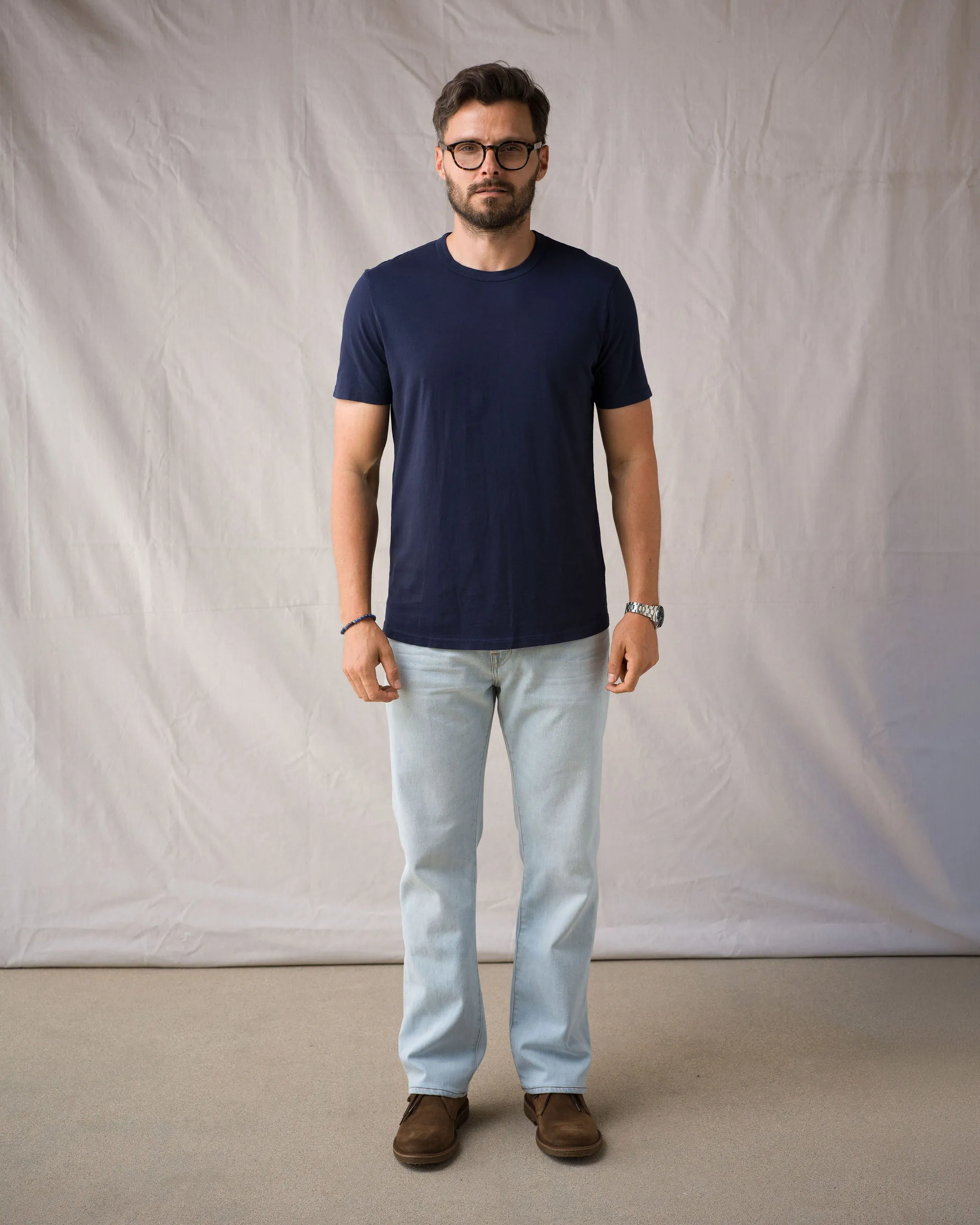 Super Soft "Supima" Cotton Tee - Navy sold by Ace Rivington product image thumbnail 2