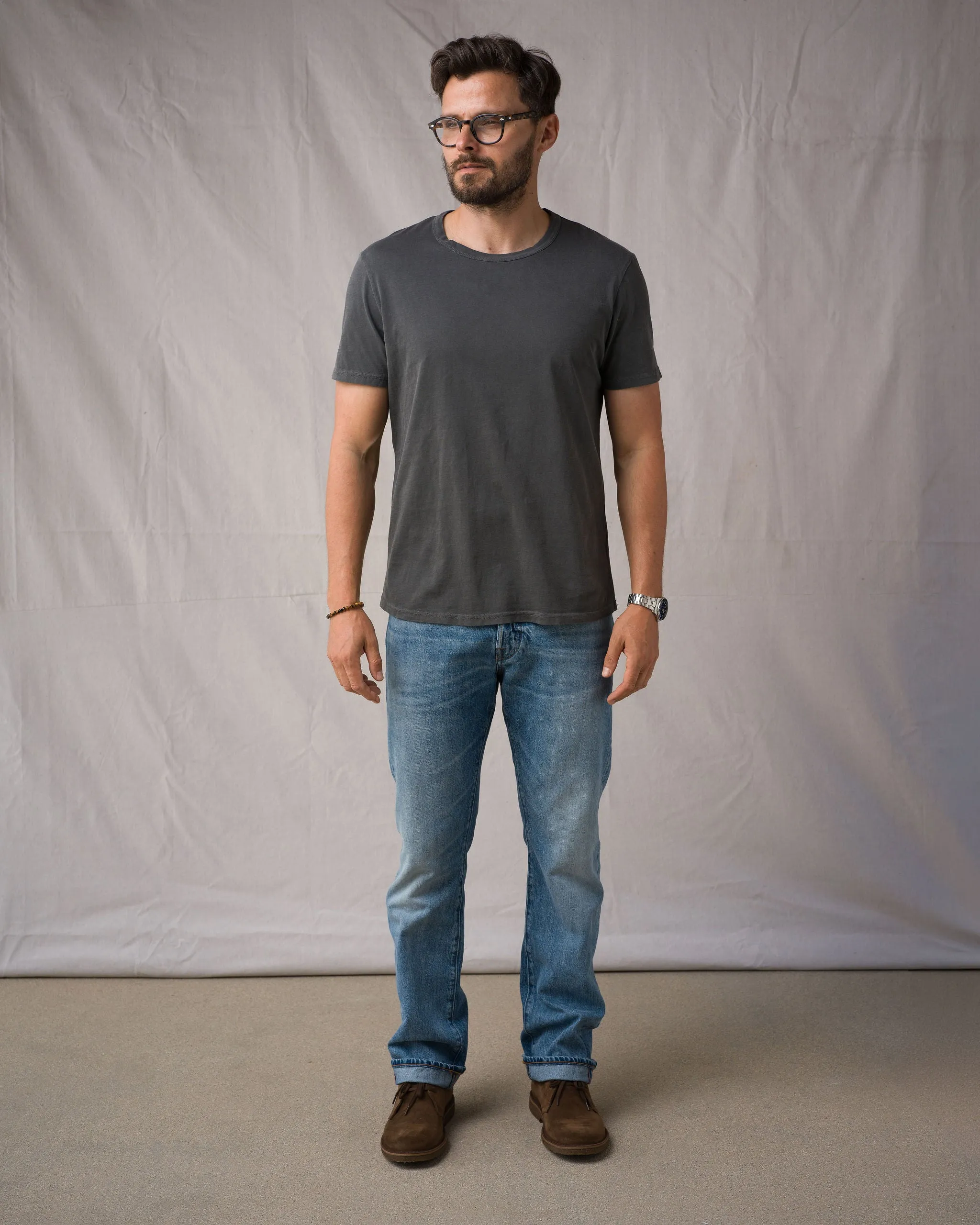 Super Soft "Supima" Cotton Tee - Carbon sold by Ace Rivington product image thumbnail 3