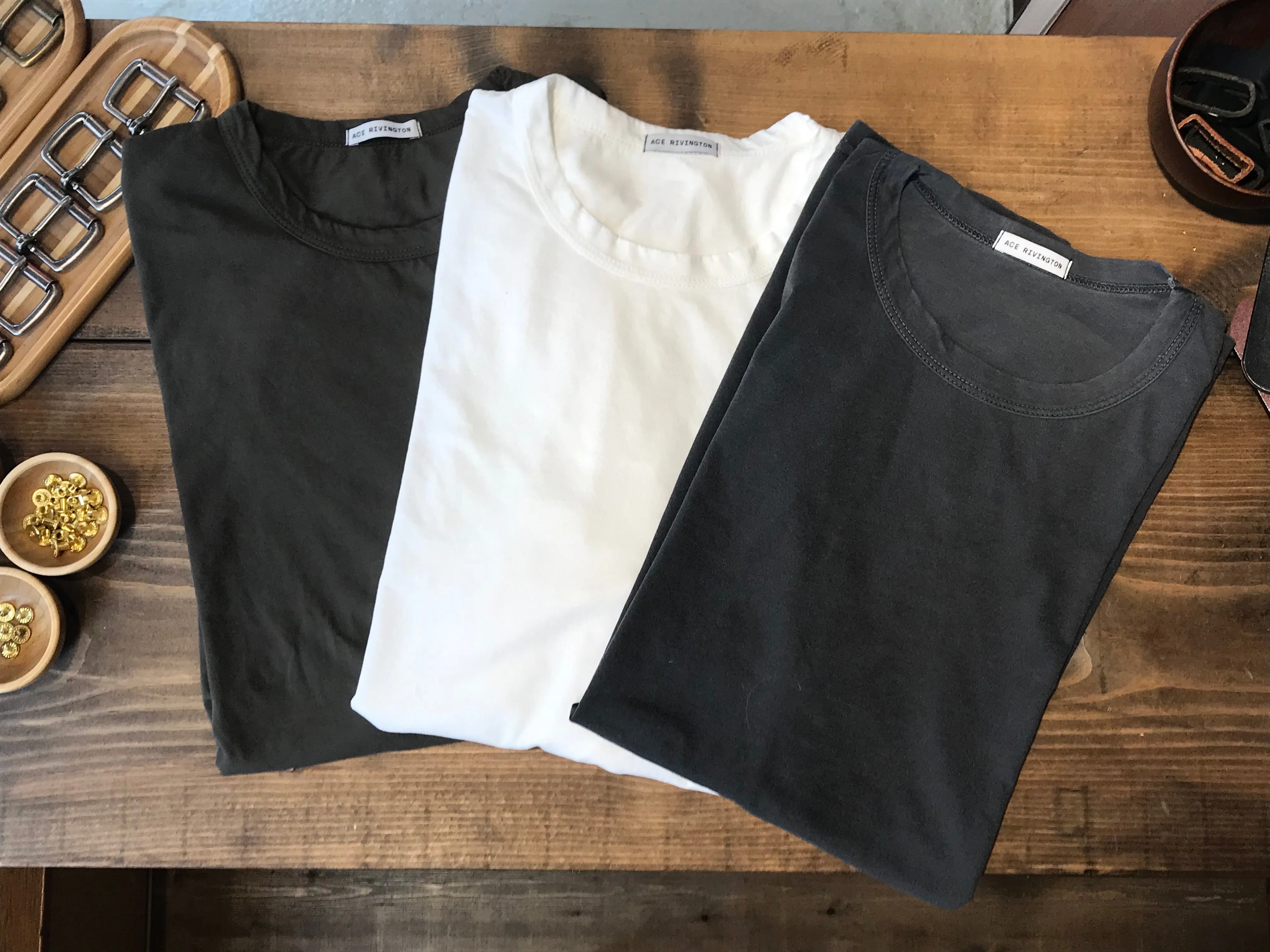 Super Soft "Supima" Cotton Tee - Chalk sold by Ace Rivington product image thumbnail 4