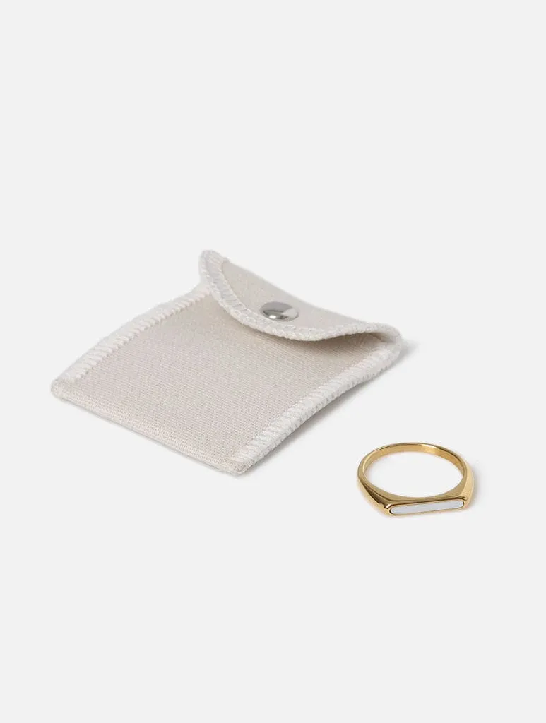 Freedom Gold Inlay Ring sold by Skinnydip London product image thumbnail 3